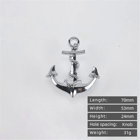 الرجعية السفينة مقبض الأثاث الأجهزة خزانة الدفة عجلة القيادة درج 5 قطعة (6133-كروم) in Kuwait