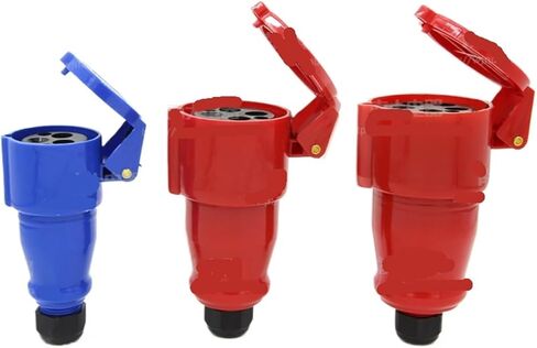 1 PCS nylon waterproof aviation industry and socket 3-core 3P16A 3-core 32A three-wire 2P+E IP44(5 core 16A connector) in Kuwait