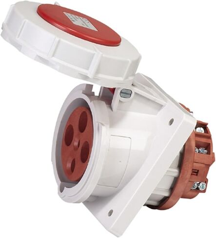 4P 63A IP67 waterproof concealed oblique socket SP-205 industrial socket in Kuwait