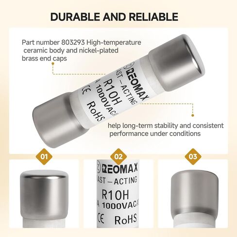 (5 Pack) 803293 FLU-11A 11A 1000V Fast-Acting Digital Multimeter Fuse Replacement Fuse Compatible with Fluke 175 177 179 83V 87V 287 289 27II 28II 88V 77IV Meters in Kuwait