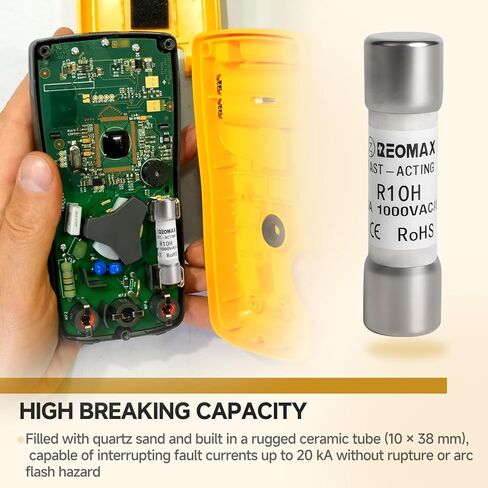 (5 Pack) 803293 FLU-11A 11A 1000V Fast-Acting Digital Multimeter Fuse Replacement Fuse Compatible with Fluke 175 177 179 83V 87V 287 289 27II 28II 88V 77IV Meters in Kuwait