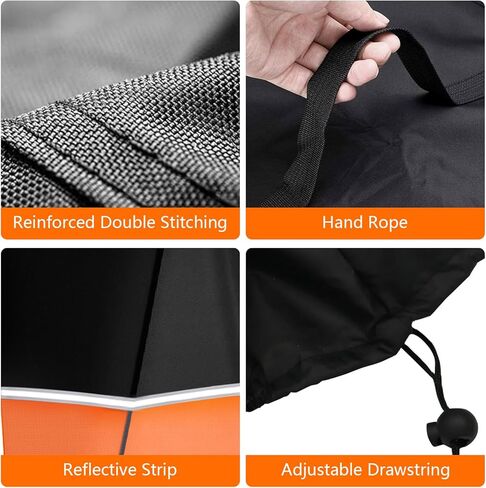 Electric Scooter Cover, Heavy-Duty 600D Oxford Fabric, Waterproof All-Weather Protection for 500-2000W E-Scooters, Universal Fit Outdoor Storage, Orange in Saudi Arabia