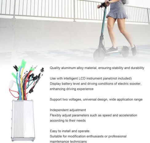 وحدة تحكم الدراجة الإلكترونية SUNGOOYUE، 36 فولت 48 فولت 1000 واط وحدة تحكم في سرعة المحرك بدون فرشاة للدراجة الكهربائية ثلاثية العجلات مع لوحة تحكم بشاشة LCD معلمات قابلة للتعديل in Kuwait