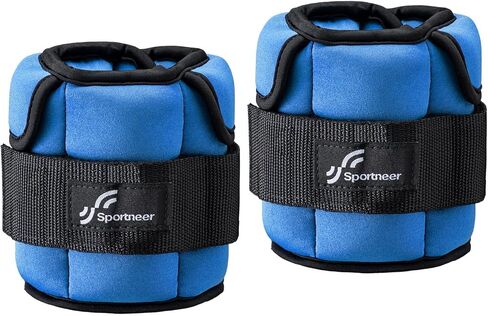 أوزان الكاحل الرياضية القابلة للتعديل: ترقية قابلة للتعديل - من السهل اختيار ووضع أوزان الساق لأوزان الأصفاد لصالة الألعاب الرياضية واللياقة البدنية واليوجا والمشي والجري والتمارين الرياضية (توهج الياقوت، 5 رطل × 2) in Kuwait