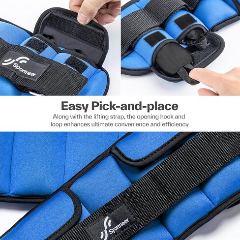 أوزان الكاحل الرياضية القابلة للتعديل: ترقية قابلة للتعديل - من السهل اختيار ووضع أوزان الساق لأوزان الأصفاد لصالة الألعاب الرياضية واللياقة البدنية واليوجا والمشي والجري والتمارين الرياضية (توهج الياقوت، 5 رطل × 2) in Kuwait