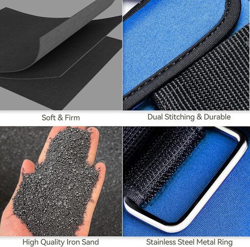 أوزان الكاحل الرياضية القابلة للتعديل: ترقية قابلة للتعديل - من السهل اختيار ووضع أوزان الساق لأوزان الأصفاد لصالة الألعاب الرياضية واللياقة البدنية واليوجا والمشي والجري والتمارين الرياضية (توهج الياقوت، 5 رطل × 2) in Kuwait