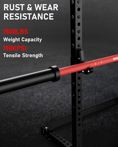 GarveeLife 7FT Olympic Barbell, Weight Bar For Weightlifting and Powerlifting, 45lb Olympic Bar with Needle Bearings & Brass Bushings, 1500LBS Strength Training Bar Fit 2" Standard Weights Home Gym in Saudi Arabia
