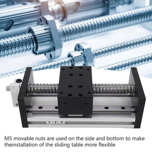 مشغل حركة L مع عجلة يدوية، مشغل حركة CNC L S، محاور 100 مم ke X Y، مشغل ألومنيوم y L مع فتحات تثبيت M5 للأدوات الصناعية in Kuwait