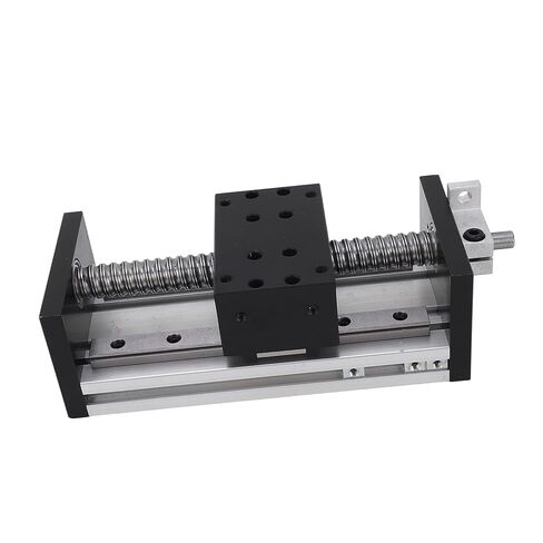 مشغل حركة L مع عجلة يدوية، مشغل حركة CNC L S، محاور 100 مم ke X Y، مشغل ألومنيوم y L مع فتحات تثبيت M5 للأدوات الصناعية in Kuwait