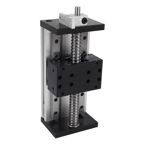 مشغل حركة L مع عجلة يدوية، مشغل حركة CNC L S، محاور 100 مم ke X Y، مشغل ألومنيوم y L مع فتحات تثبيت M5 للأدوات الصناعية in Kuwait