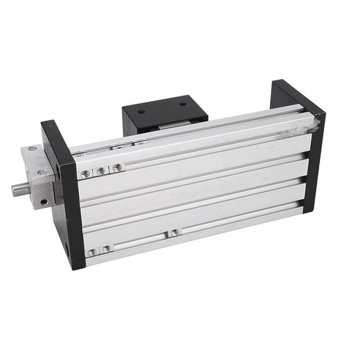 مشغل حركة L مع عجلة يدوية، مشغل حركة CNC L S، محاور 100 مم ke X Y، مشغل ألومنيوم y L مع فتحات تثبيت M5 للأدوات الصناعية in Kuwait