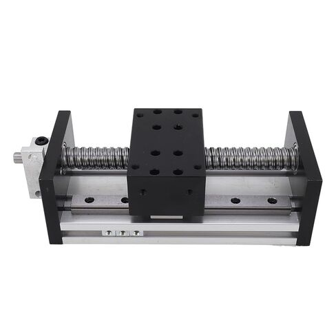 مشغل حركة L مع عجلة يدوية، مشغل حركة CNC L S، محاور 100 مم ke X Y، مشغل ألومنيوم y L مع فتحات تثبيت M5 للأدوات الصناعية in Kuwait