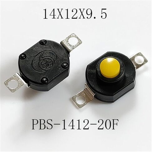 10 قطعة مفتاح زر الضغط ، زر المصباح الطاقة على الخروج الإغلاق الذاتي قفل 14x12 مللي متر تيار مستمر 30 فولت 1A البلاستيك in Kuwait