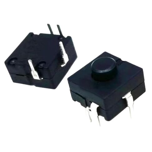 10 قطعة مفتاح بـزر دفع ، زر الطاقة التبديل 12 مللي متر × 12 مللي متر H9mm 4PIN DIP ON-ON-ON-Off لمصباح يدوي الشعلة الكهربائية in Kuwait