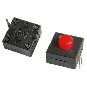 10 قطعة مفتاح زر الضغط ، مفتاح الزر الأحمر ، القفل الذاتي ، 12x12x9.5 مللي متر 3PIN DIP ON-ON-Off للشعلة الكهربائية in Kuwait