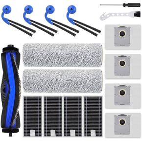 X9 Pro Omni Replacement Parts Compatible with ECOVACS DEEBOT X9 Pro Omni Robot Vacuum Cleaner Accessories,1 Main Brush, 2 Mop Roller Brush, 4 Side Brushes, 4 HEPA Filters, 4 Dust Bags, 2 Tool in Saudi Arabia