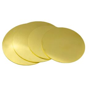 Brass disc， 4 Pcs Brass Round Plate Thickness 0.3 mm, Brass Disc Diameter 30-45 mm Suitable for Crafts, DIY Models and Repairs(Diameter 30 mm) in Kuwait