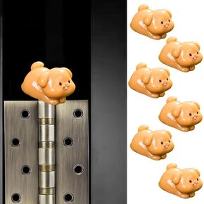 Cute Mini Creative Puppy Hinge Heads Decorative Topper Set 6PCS, Home Decoration,Magnetic Hinge Head Toppers Door Hinge in Kuwait
