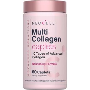 NeoCell Multi Collagen Peptides | 60 Caplets | Advanced Formula | Nourishing Formula | Hair, Skin, & Nails Supplement in Kuwait