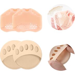 وسادات مشط القدم 8 عبوات، وسادات جل قابلة للتنفس وناعمة للرجال والنساء، وسائد كرة القدم للعدائين، الكعب العالي، الراقصين، ورم مورتون العصبي، تمنع الألم والانزعاج، 4 أزواج in Kuwait