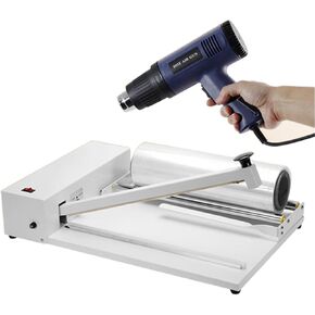 Shrink Wrap Sealer, Shrink Wrap Machine, Shrink Wrap Sealer with Heat Gun and Shrink Film Suit for PVC POF Film (300) in Kuwait