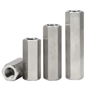 304 سداسي من الفولاذ المقاوم للصدأ سداسي تمديد طويل وصلة قضيب موصل كم مشترك أنبوبي اقتران الجوز M3 M4 M5 M6 (M4x7x15mm-3pcs) in Kuwait