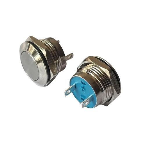 1 قطعة مفتاح زر الضغط ، 12 مللي متر زر معدني قصير مع خطين ، 12 فولت المفاجئة 50mA لا ضوء لا قفل ، إعادة تعيين تلقائي in Kuwait