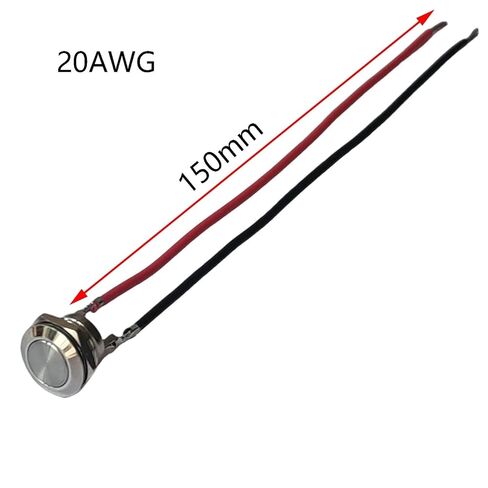 1 قطعة مفتاح زر الضغط ، 12 مللي متر زر معدني قصير مع خطين ، 12 فولت المفاجئة 50mA لا ضوء لا قفل ، إعادة تعيين تلقائي in Kuwait