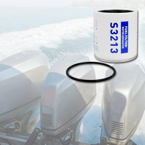 4PCS S3213 Fuel Filter Marine Fuel Water Separator Suitablefor Marine Outboard Motor Mercury Replaces# 35-60494-1,B32013, 18-7932-1, 18-17928, 35-809097, 18-7919, 18-7853-1 in Saudi Arabia