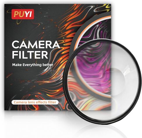 فلتر PUYI Spiral Halo FX، عدسة منشورية مع ملحقات كاميرا تصوير فوتوغرافي بتأثيرات دوامة خاصة، لسوني وكانون ونيكون، 58-67-72-77-82 ملم (67 ملم) in Kuwait