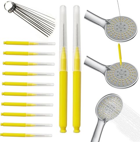Multiplesize Showerhead Cleaner Tools, Shower Head Cleaning Brushes Small Hole, Handheld Showerhead Cleaner Anti-Clogging Cleaning Brush for Bathroom Small Hole Gap Nozzle Window Slot in Kuwait