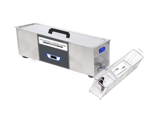 منظف ​​رقمي احترافي بالموجات فوق الصوتية سعة 30 لترًا مع سخان ومؤقت، درجة تجارية 840 وات، خزان طويل جدًا من الفولاذ المقاوم للصدأ للبنادق وأجزاء البندقية، إلخ in Kuwait