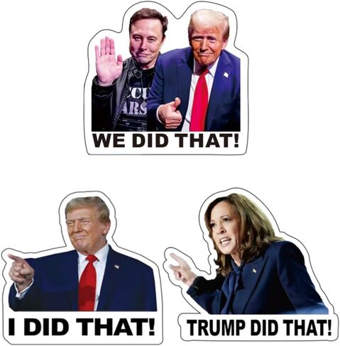 200 قطعة من ملصقات Truomp I Did That Anti MAGA، ملصق مضحك من UWHENBO مقاوم للماء ليس من السهل إزالته، لا توجد أوراق متبقية، ملصق مضحك لبضائع MAGA in Kuwait