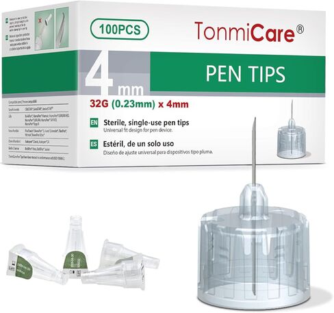 Pen Tips 32G 4mm, Box of 100, Universal Fit with Most Pen Devices in Saudi Arabia