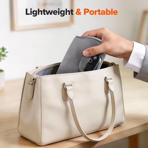 جهاز تدليك القدم اللاسلكي من WoloyHeatie للاعتلال العصبي، وسادة تسخين للكاحل قابلة لإعادة الشحن بقدرة 3000 مللي أمبير في الساعة مع تدليك للدورة الدموية، مدلك لتخفيف آلام كاحل القدم، رمادي in Kuwait