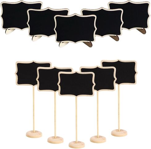 مجموعة لافتات سبورة صغيرة مكونة من 10 ملصقات طعام لبوفيه حفلات الزفاف ورقم طاولة الزفاف ولوحة الرسائل وتزيين الأحداث لافتات طعام مثالية للبوفيه وديكور الحفلات in Kuwait