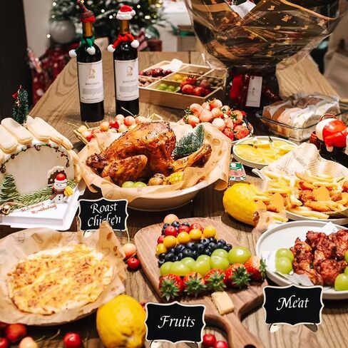 مجموعة لافتات سبورة صغيرة مكونة من 10 ملصقات طعام لبوفيه حفلات الزفاف ورقم طاولة الزفاف ولوحة الرسائل وتزيين الأحداث لافتات طعام مثالية للبوفيه وديكور الحفلات in Kuwait