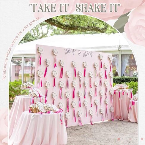 100 Pcs 6 Inch Wedding Tambourine Bulk Drum for Adults Hand Held Percussion Gift Wooden Metal Jingles Musical Educational Drum Instrument for Church Wedding Party Favor in Kuwait