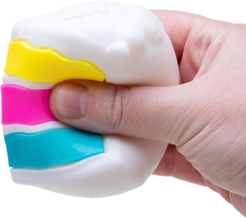 Schylling Needoh Peace O Cake - Sensory Squeeze Toy - Colors May Vary in Kuwait