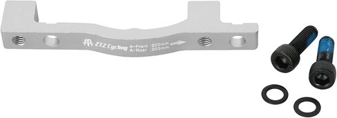 PM/is Front Rear Disc Brake Caliper Mount Adapter, CNC Machined Aluminum Alloy Rotor Adapter with Bolts in Kuwait