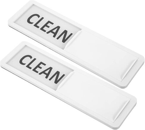 2pcs Dishwasher Clean Dirty Magnet Sign Indicator for Home Kitchen Design for Visibility Material for Dishwashers and Washing Machines in Saudi Arabia