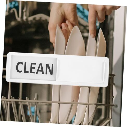 2pcs Dishwasher Clean Dirty Magnet Sign Indicator for Home Kitchen Design for Visibility Material for Dishwashers and Washing Machines in Saudi Arabia
