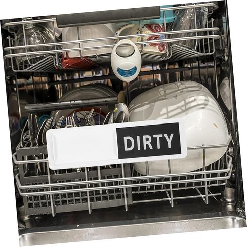 2pcs Dishwasher Clean Dirty Magnet Sign Indicator for Home Kitchen Design for Visibility Material for Dishwashers and Washing Machines in Saudi Arabia