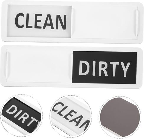 2pcs Dishwasher Clean Dirty Magnet Sign Indicator for Home Kitchen Design for Visibility Material for Dishwashers and Washing Machines in Saudi Arabia