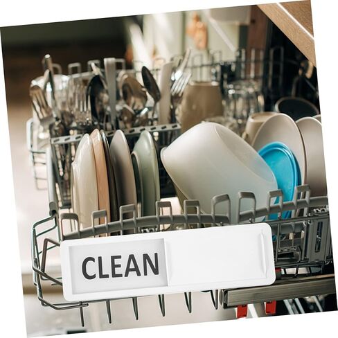 2pcs Dishwasher Clean Dirty Magnet Sign Indicator for Home Kitchen Design for Visibility Material for Dishwashers and Washing Machines in Saudi Arabia