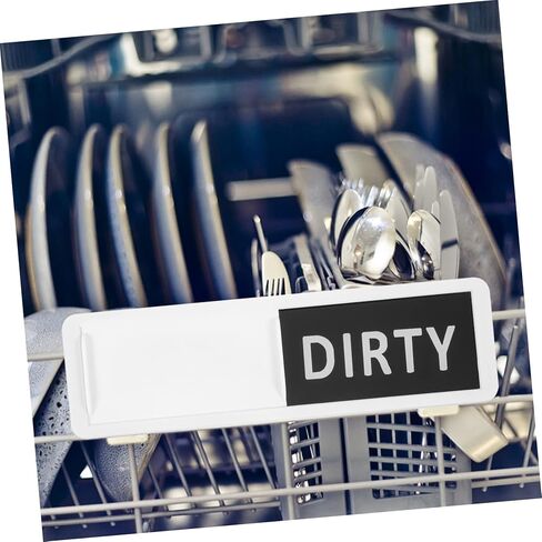 Luxshiny 2pcs Clean Dirty Magnet Sliding Indicator Practical Dishwasher Magnet Sign for Kitchen Organization Laundry and Restaurant Use Easy to Use and Scratch in Saudi Arabia