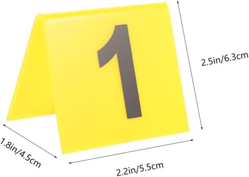 Compact Table Number Markers 20pcs Acrylic Evidence Markers Reusable for Restaurant in Saudi Arabia