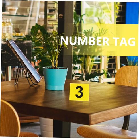 Compact Table Number Markers 20pcs Acrylic Evidence Markers Reusable for Restaurant in Saudi Arabia