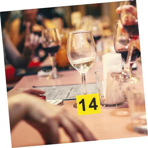 Compact Table Number Markers 20pcs Acrylic Evidence Markers Reusable for Restaurant in Saudi Arabia