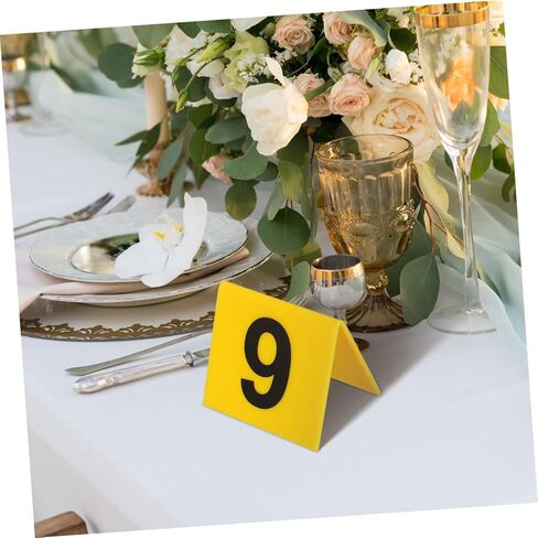 15pcs Evidence Markers Multifunction Crime Scene Table Numbers Yellow Floor Plate Markers Game Supplies Table Sign in Saudi Arabia